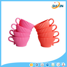 New Arrival Custom Design Food Grade Siicone Cup Cake Mould